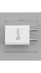 DAPSN Neo-03 12W Fast Charging Single USB Mobile Charger | 2.4A USB Wall Charger Adapter for Android & iOS Smartphones | White