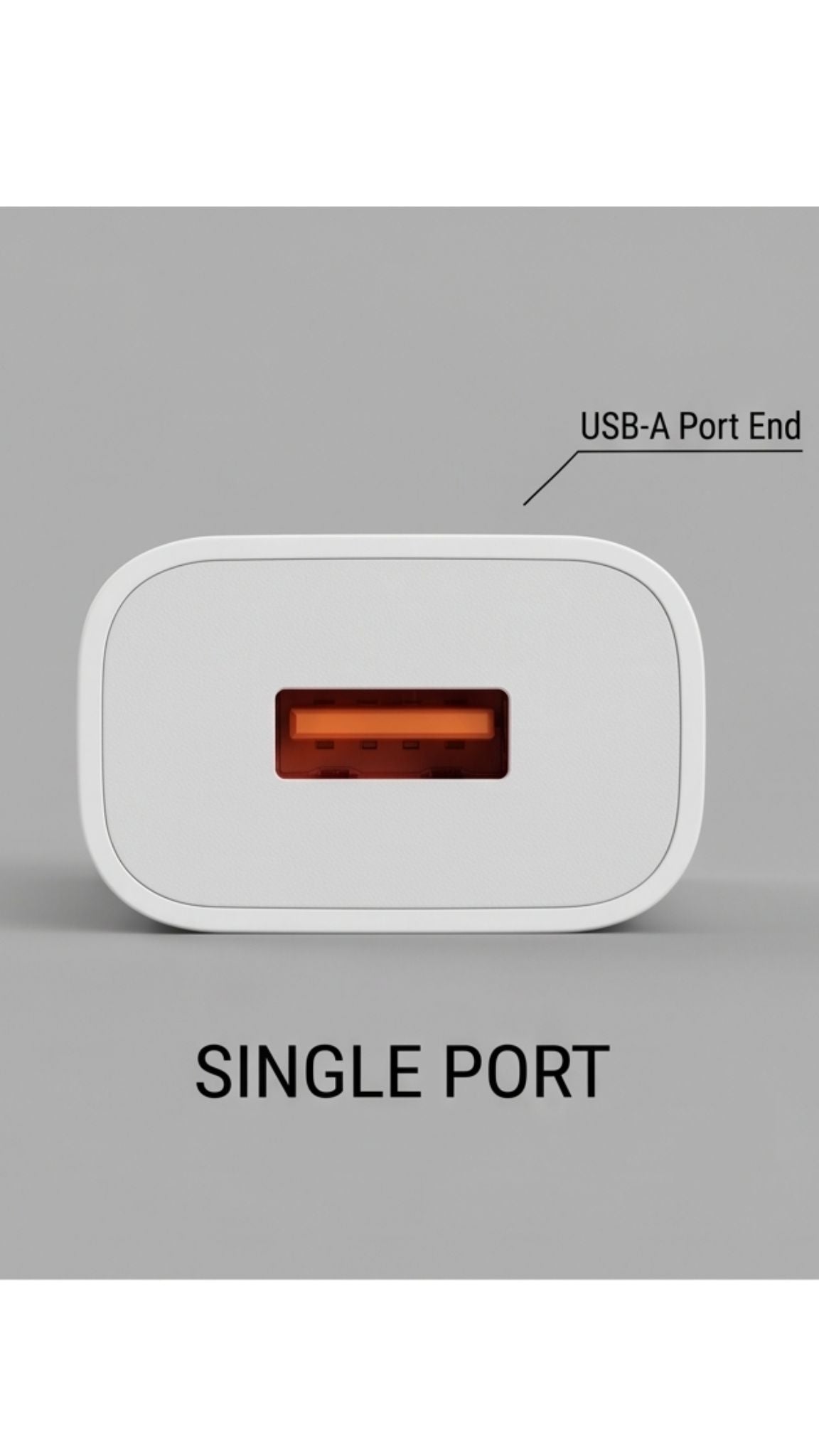 DAPSN Neo-03 12W Fast Charging Single USB Mobile Charger | 2.4A USB Wall Charger Adapter for Android & iOS Smartphones | White