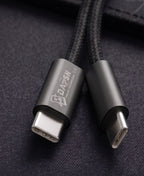 DAPSN Grace Series 120W USB-C to USB-C Fast Charging Cable | 8A Super Fast Charging | Nylon Braided | High-Speed Data Transfer