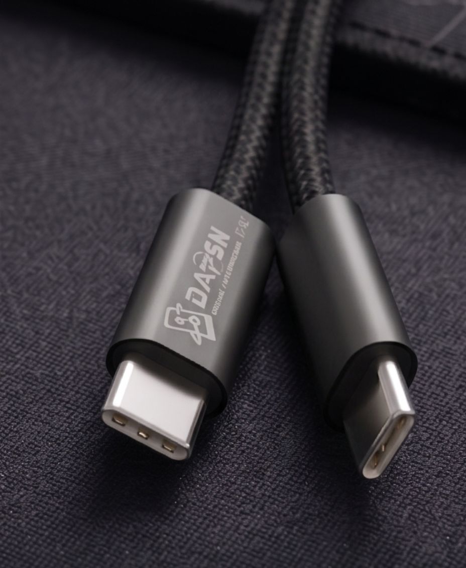 DAPSN Grace Series 120W USB-C to USB-C Fast Charging Cable | 8A Super Fast Charging | Nylon Braided | High-Speed Data Transfer