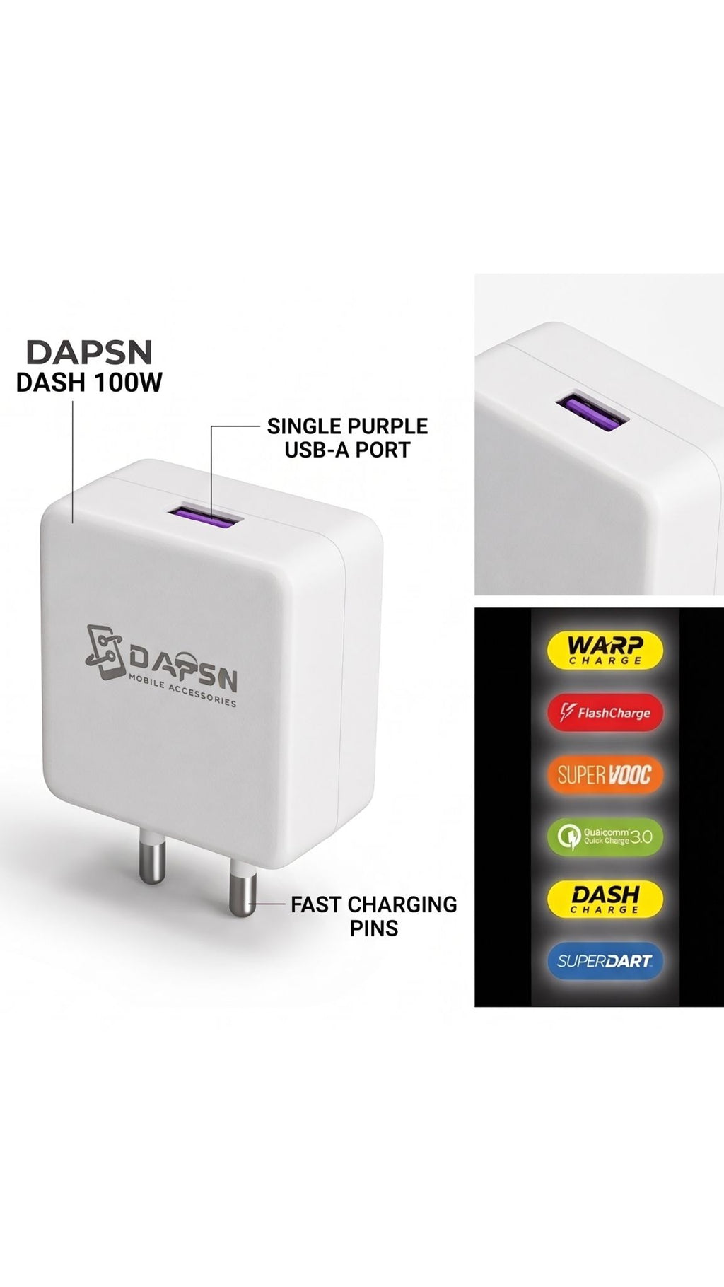 DASH 100 WATT MOBILE CHARGER