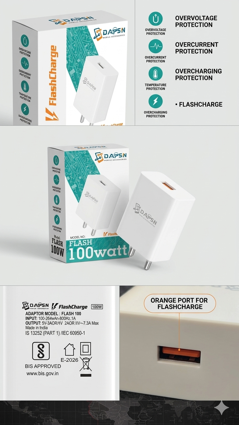 DAPSN FLASH 100 W CHARGER