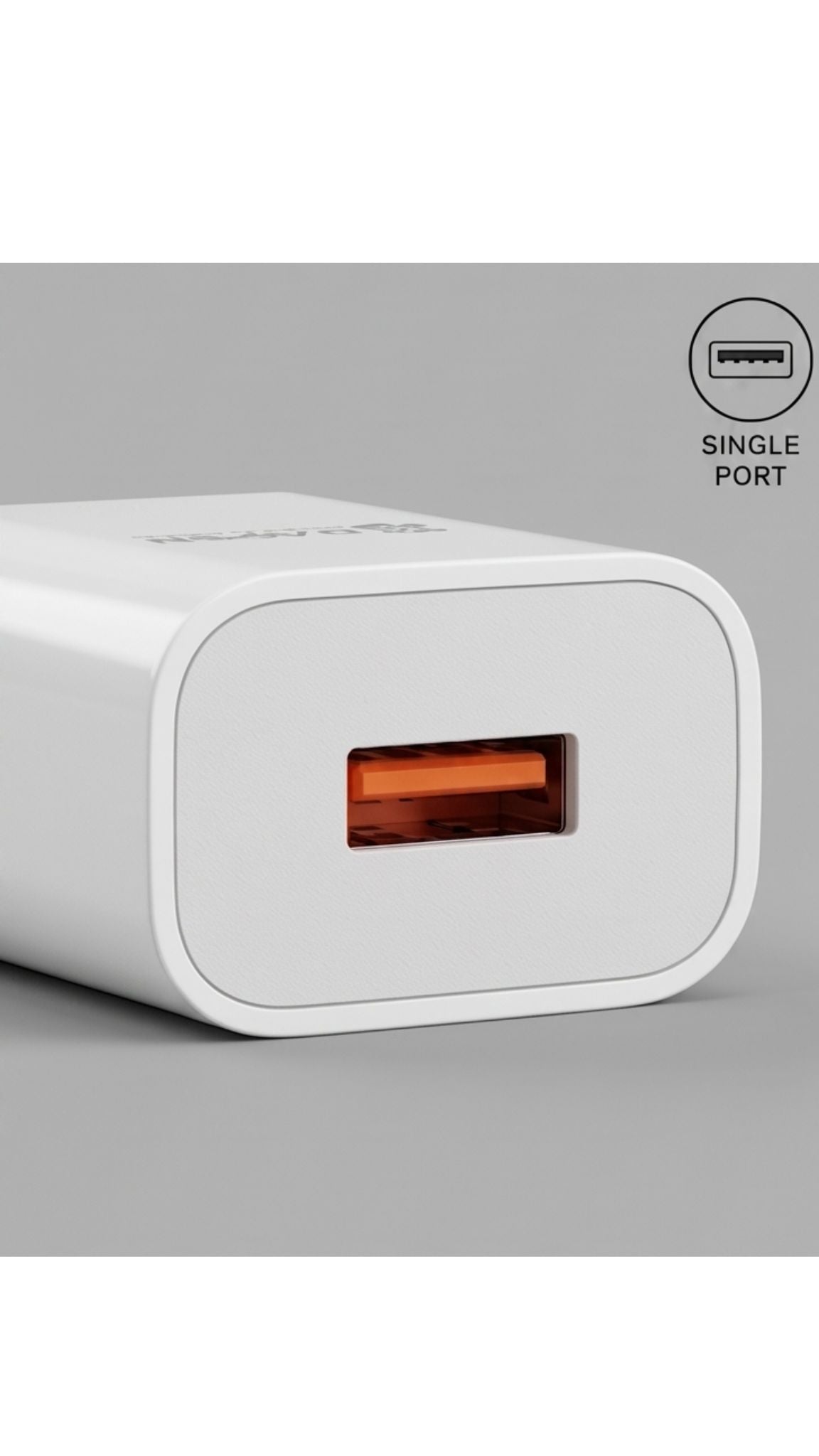 DAPSN Neo-03 12W Fast Charging Single USB Mobile Charger | 2.4A USB Wall Charger Adapter for Android & iOS Smartphones | White
